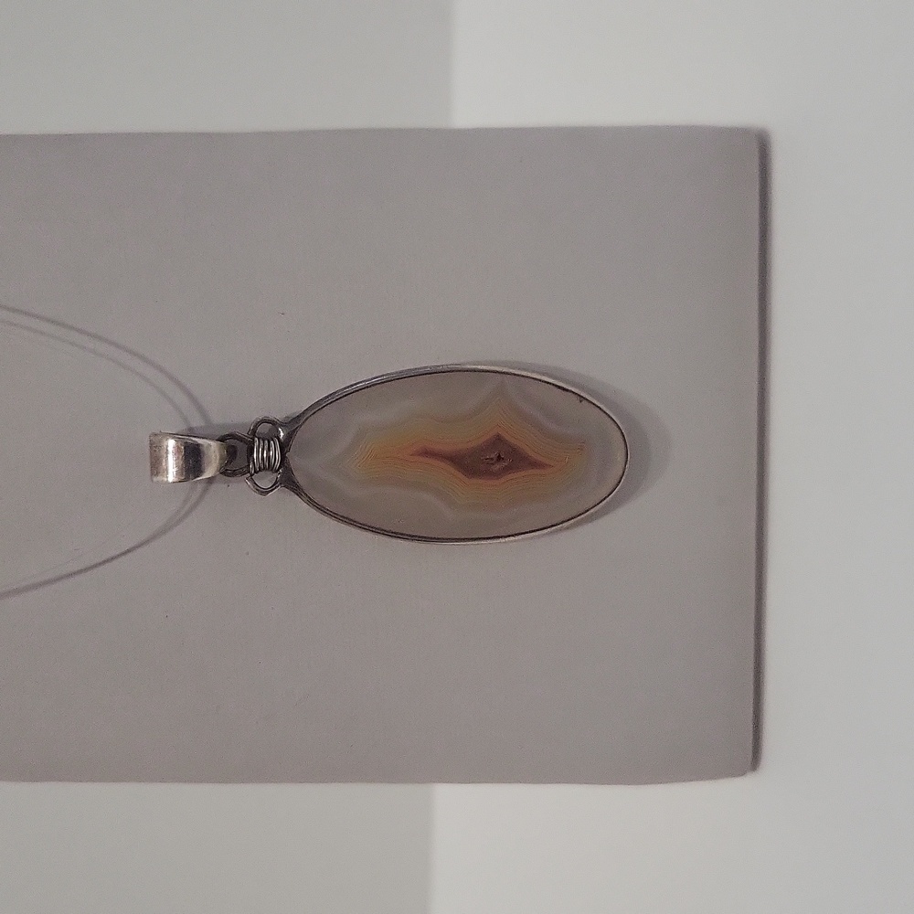 Agate & Sterling Silver Pendant